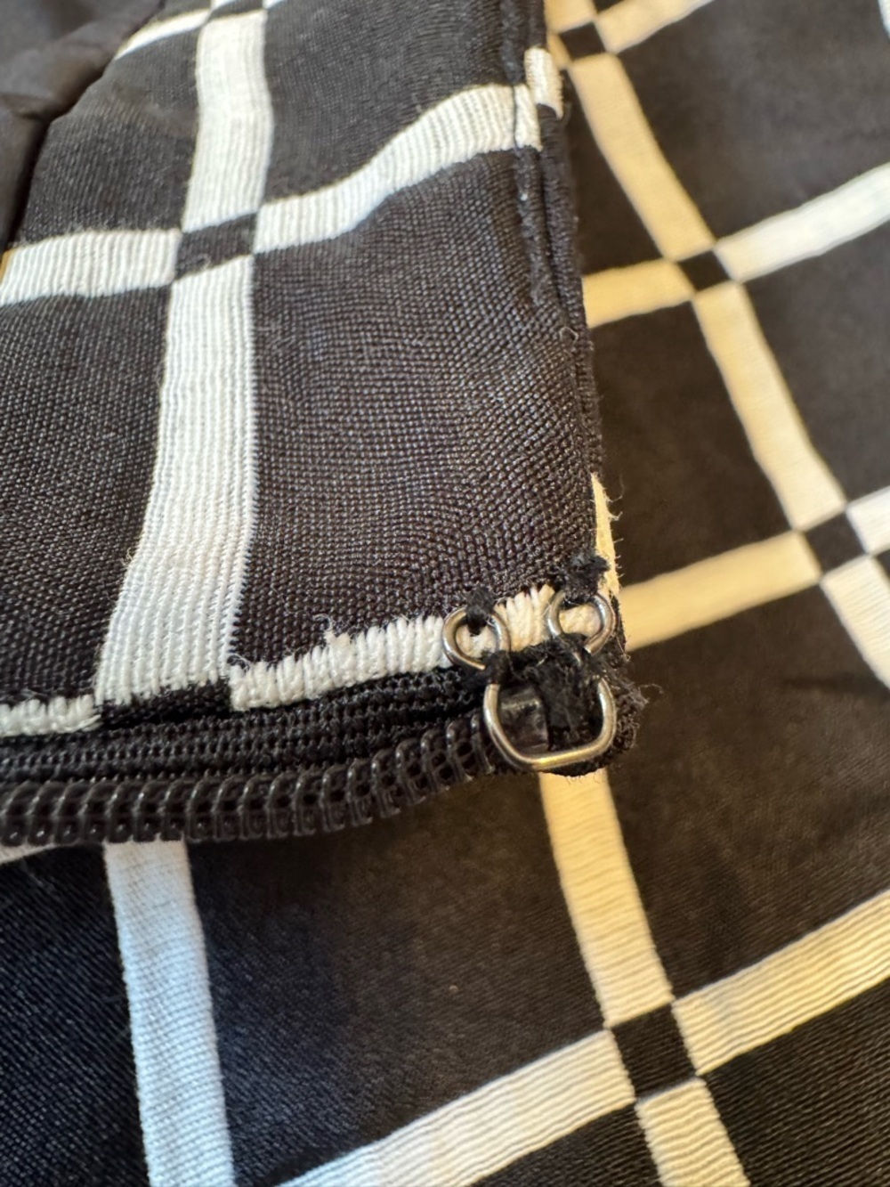 Ann Taylor Black White Grid Skirt Size 6 Mini Lined Career Preppy - Picture 8 of 13
